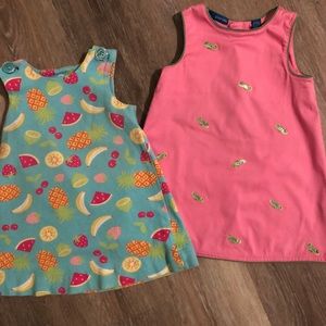 Bright/printed toddler shift dresses